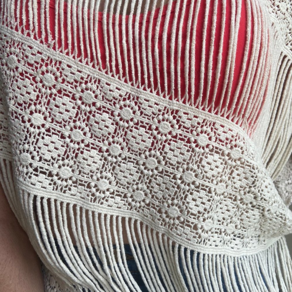 Anthro Cream Callahan Crochet Top Cover-up - Picture 8 of 10